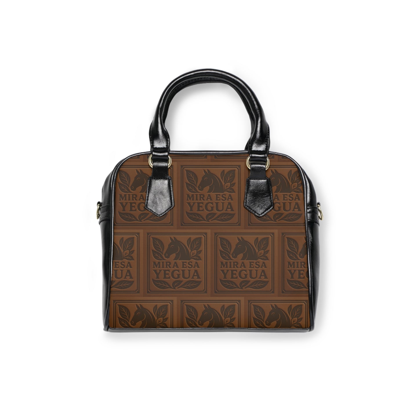 Stylish Shoulder Handbag - 'MIRA ESA YEGUA' Design for Everyday Fashion