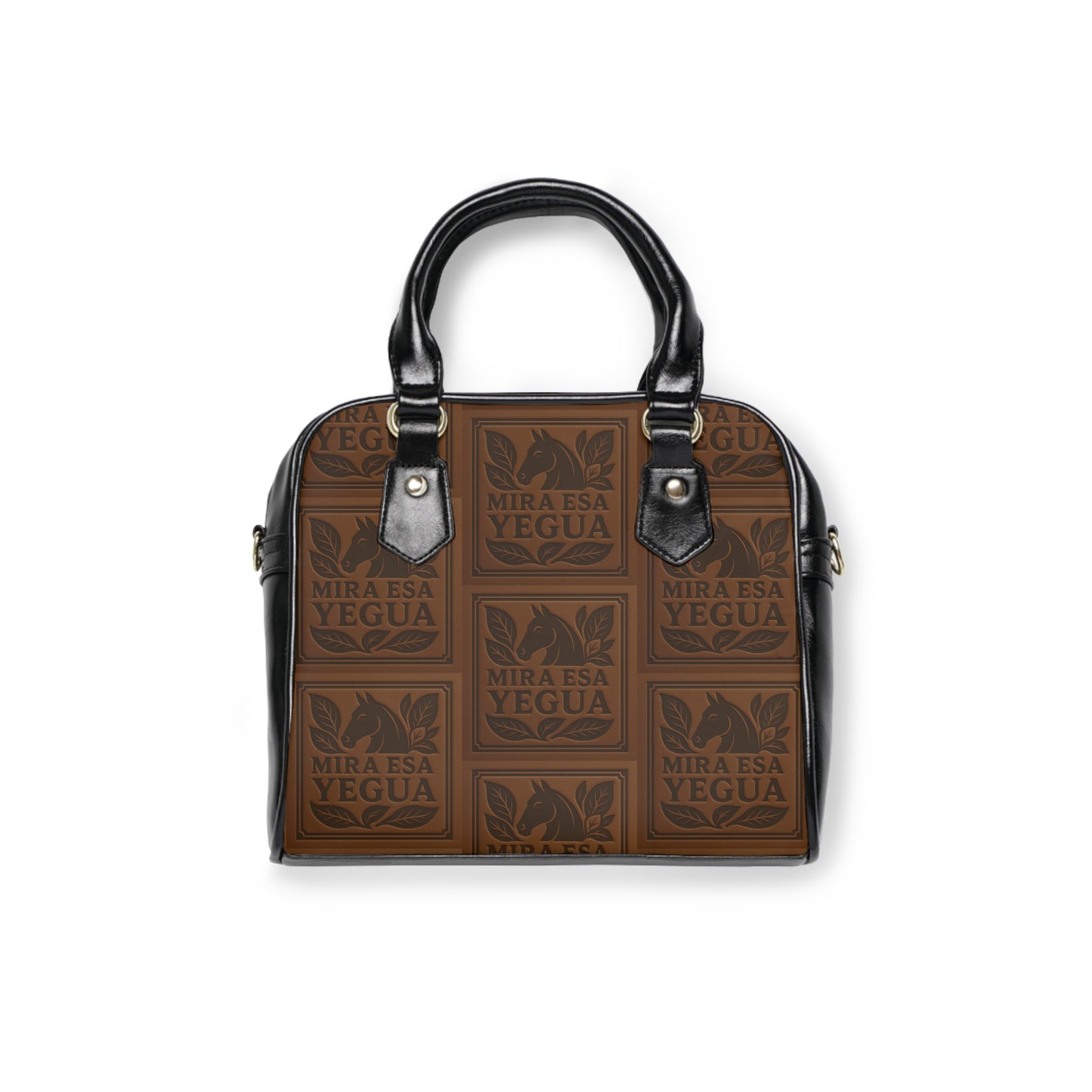 Stylish Shoulder Handbag - 'MIRA ESA YEGUA' Design for Everyday Fashion