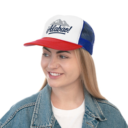 ALABAO! CUBAN.LIFE HAT -Abuelita Approved! Trucker Cap, Casual Baseball Hat, Gift for Outdoorsy Friends, Road Trip Essential, Vintage Style Cap